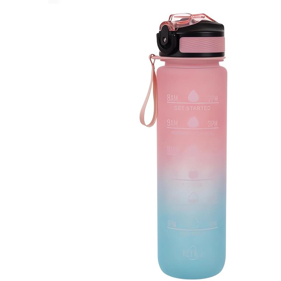 Trizand 24497 Motivational bottle 1000 ml, blue and pink (24497)