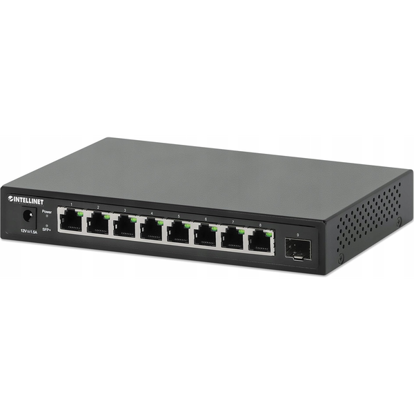 Комутатор без управление, Intellinet, 2.5G Ethernet, 8 порта, черен, 190x100x28mm