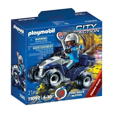 Playmobil Rendőr Speed Quad (71092) (PL71092)