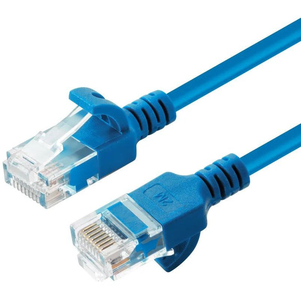 Microconnect V-UTP6A0015B-SLIM câble de réseau Bleu 0,15 m Cat6a U/UTP (UTP)