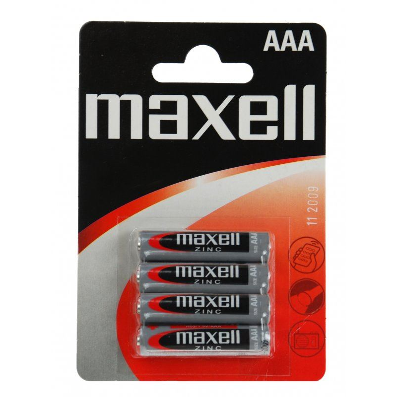 Maxell Alkáli AAA féltartós mini ceruza elem (4db / csomag) (LR03/MAX154035) (MAX154035)