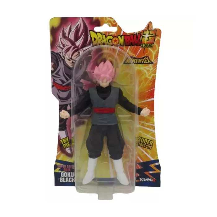 Monsterflex Nyújtható Dragon Ball figura - Black Goku Pink Szuper Csillagharcos (0391)