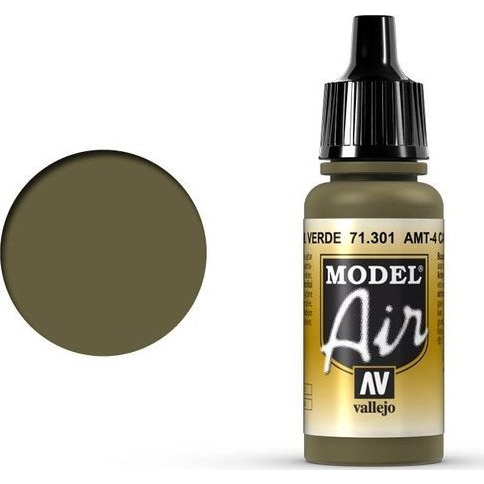  Vallejo Vallejo Model Air AMT-4 Camouflage Green 71.301 uniwersalny