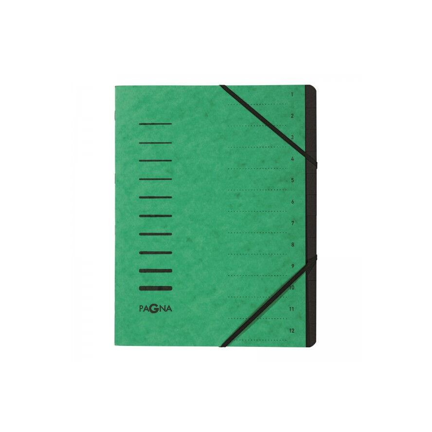 PAGNA Ordnungsmappe 12 Fächer 1-12 grün (40059-03) (40059-03)