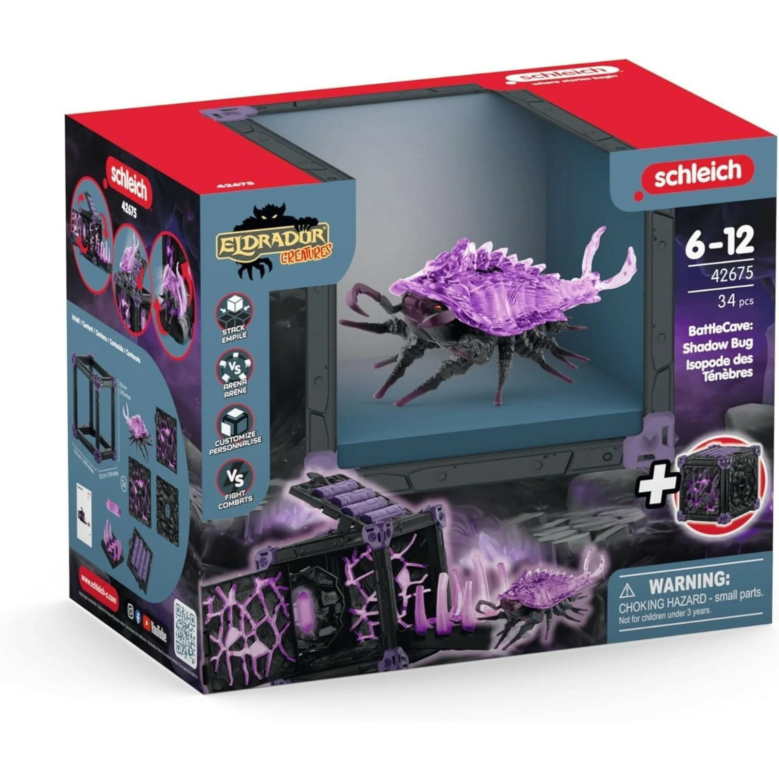 Schleich 42675 Eldrador Creatures BattleCave Árnyékbogár Arénában (42675)