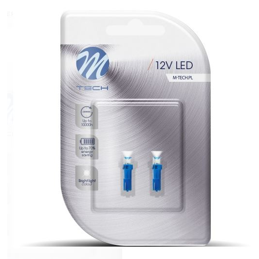 M-Tech T5 LED 1x5050 SMD kék színű, pár (72LB053B) (72LB053B)