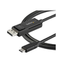 StarTech.com CDP2DP2MBD адаптер за видео кабел 2 м UBS тип C DisplayPort Черен