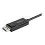 StarTech.com CDP2DP2MBD адаптер за видео кабел 2 м UBS тип C DisplayPort Черен