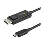 StarTech.com CDP2DP2MBD адаптер за видео кабел 2 м UBS тип C DisplayPort Черен