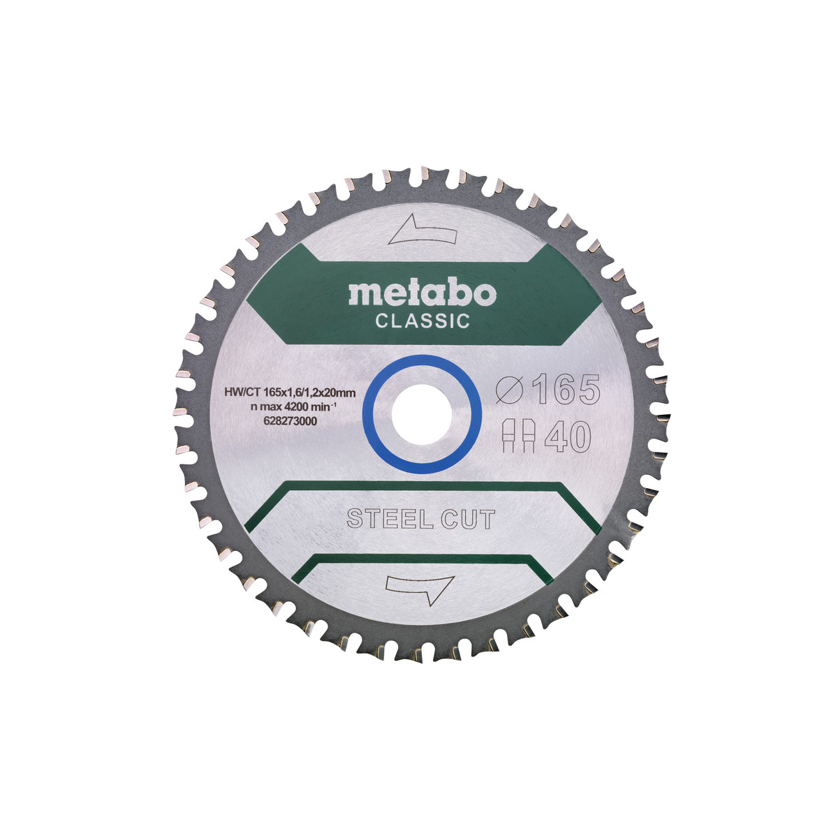 Metabo 628273000 Steel Cut Classic Z40 Körfűrészlap - 165x20 (628273000)