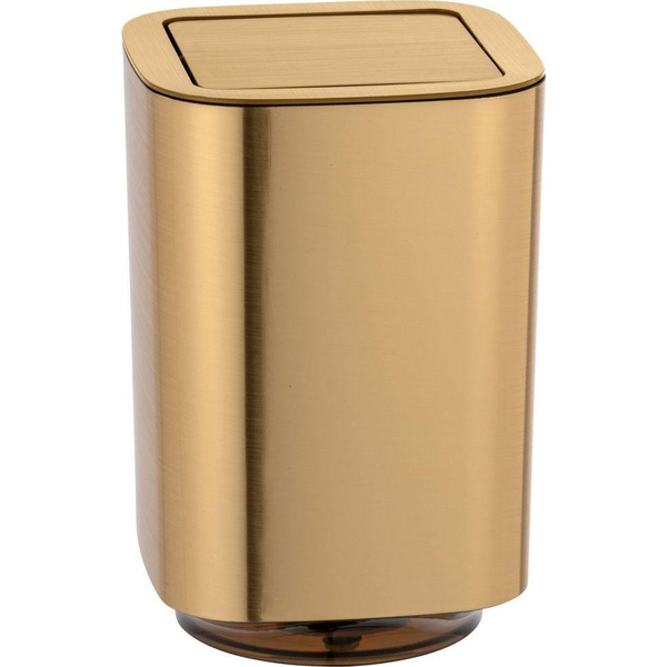Cubo De Basura Wenko Auron Dorado 5.5 L