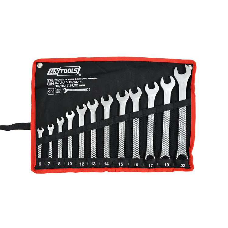 AWTOOLS CSILLAG-VILLÁSKULCS KÉSZLET 12db-os 6,7,8,10,12,13,14,15,16,17,19 (AW40114)
