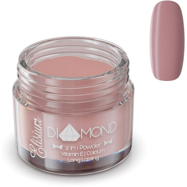 ELISIUM_Diamond 2in1 Powder proszek do manicure tytanowego DC912 Chocolate Wine 23g