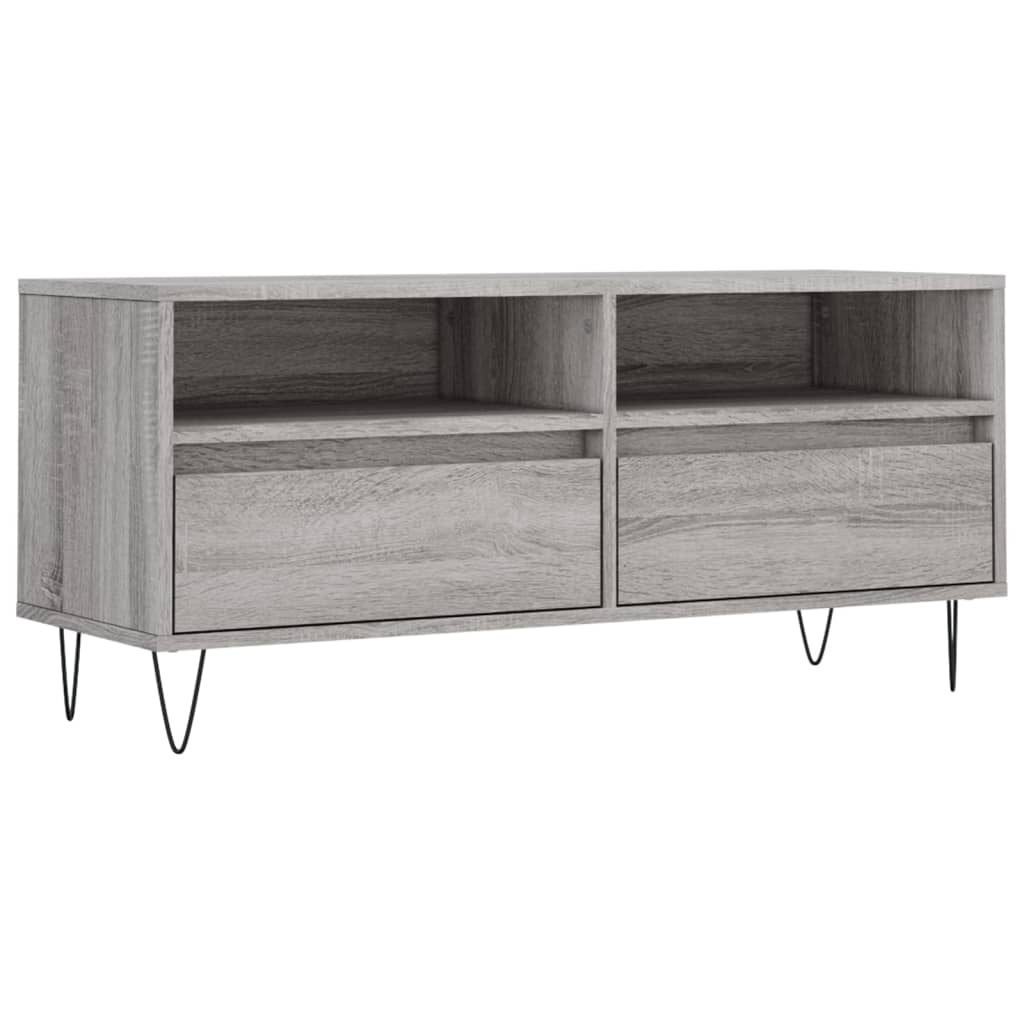 szürke sonoma színű szerelt fa TV-szekrény 100x34,5x44,5 cm (831242)