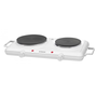 Hornillo Eléctrico Doble, Zona Cocinado 18-15 Cm Con Asas, 2 Termostatos Regulación Continua Blanco 1500w-1000w Bomann Dkp 5028 Cb