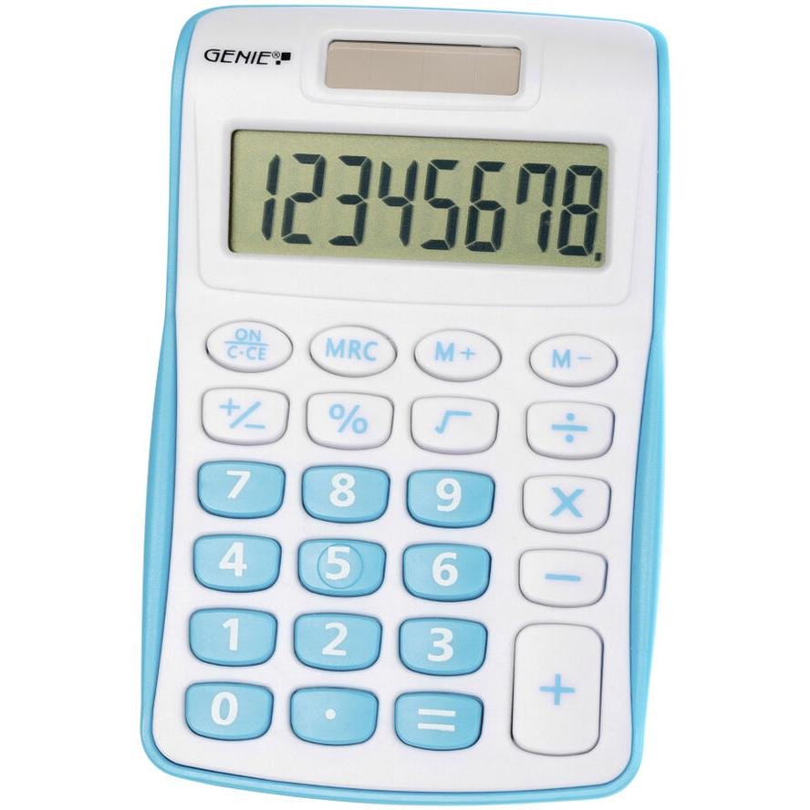 Genie 12492 120B Zsebszámológép Kék (12492)