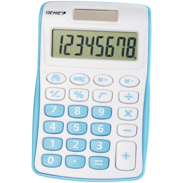 GENIE Taschenrechner 120 B 8-stellig blau