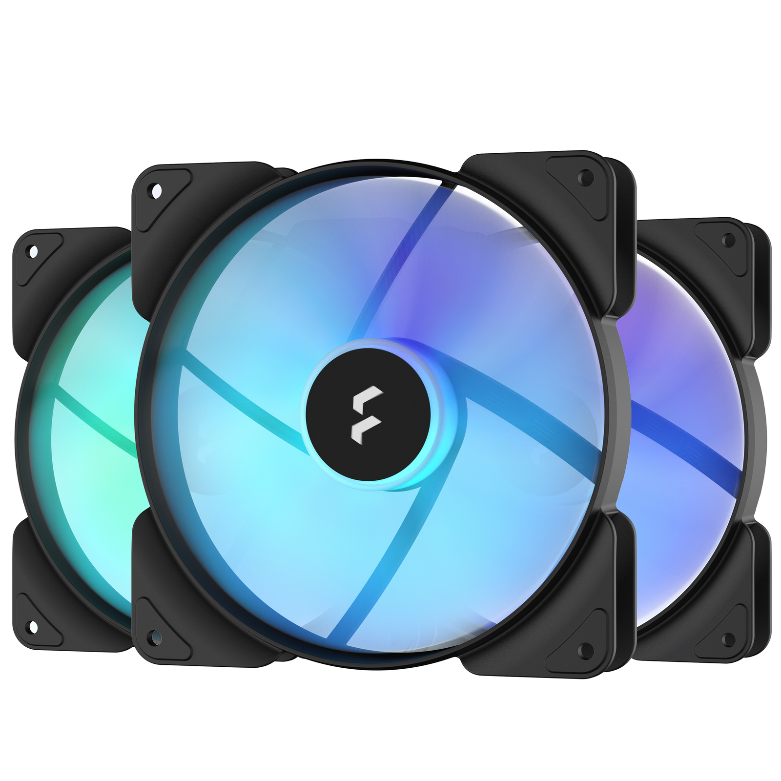Fractal Design Aspect 14 RGB 140mm rendszerhűtő - Fekete (3db/csomag) (FD-F-AS1-1406)