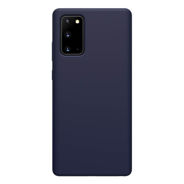 NILLKIN FLEX PURE szilikon telefonvédő (ultravékony, környezetbarát, mikrofiber plüss belső, matt) SÖTÉTKÉK [Samsung Galaxy Note 20 (SM-N980F)]