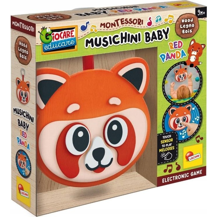 Lisciani Montessori Fa Játék - Zenélő Panda (GXP-931335)