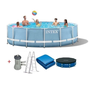 Intex: Prism Frame fémvázas prémium medence szett - 457 x 107 cm (26724NP)
