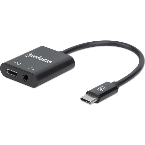 Manhattan 153355 USB-kabel Sort