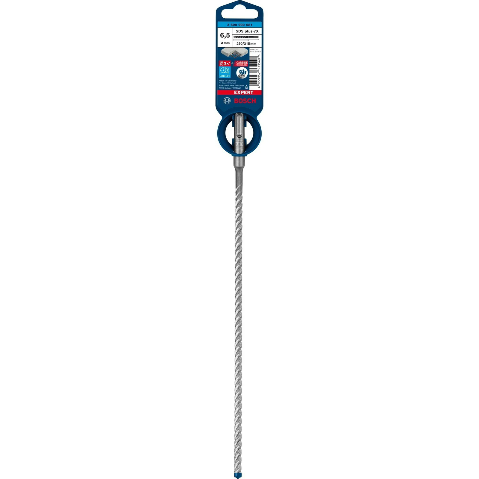 Bosch Ø 6,5 x 250/315mm Expert SDS Plus-7X Beton fúrószár (2608900081)