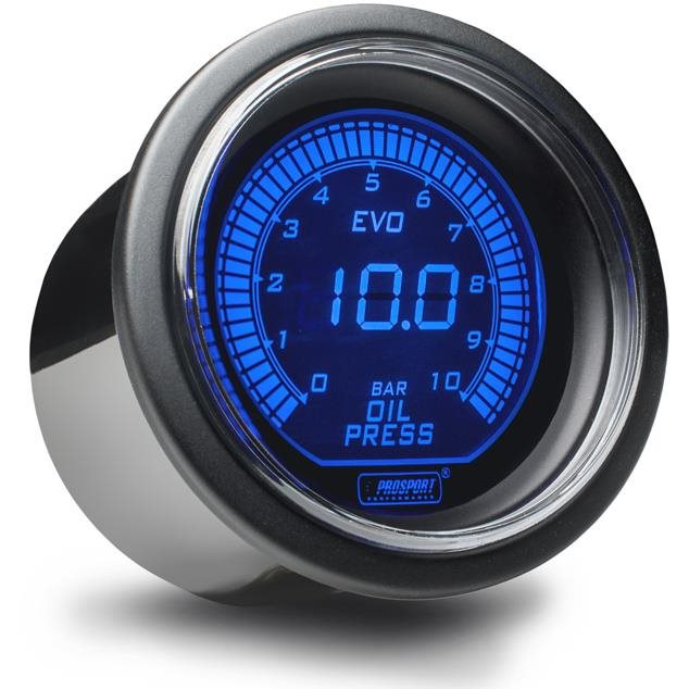 Prosport Performance EVO sorozatú kiegészítő riasztó, olajnyomás mért érték (216EVOEOP-BAR)