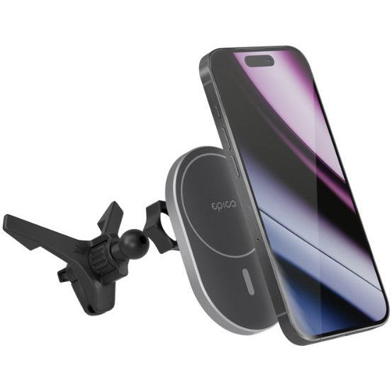 Epico Ellipse 15W vezeték nélküli MagSafe autós töltőpad adapterrel - asztroszürke (9915111300035)