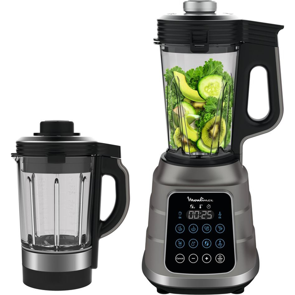 Блендер Tefal BL985A31 Ultrablend Boost, 1300 W, Високоскоростен, Функция вакуум, 45000 RPM, 2 контейнера, Сребрист