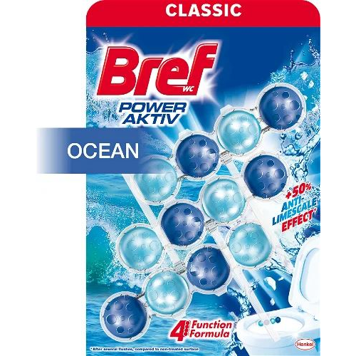 Bref WC Power Aktiv Ocean illatosító golyó 3x50g (9000100753401) (9000100753401)