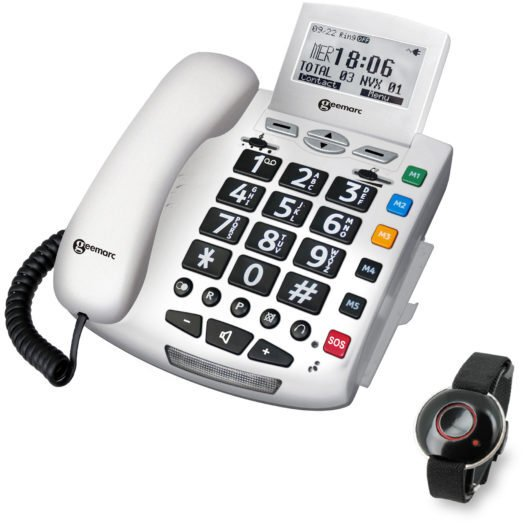 Geemarc - Serenities - Vaste Telefoon - Met Draagbare Sos-knop - Aktie!