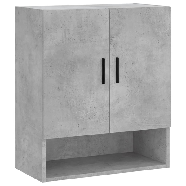 betonszürke műfa faliszekrény 60 x 31 x 70 cm