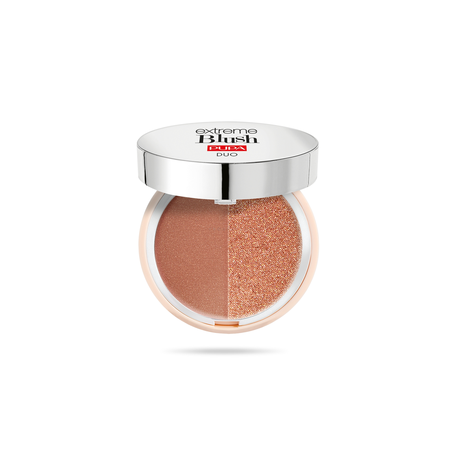 Vasalható arcpirosító Pupa Extreme Blush Duo 120 Radiant Caramel Glow (8011607332502)