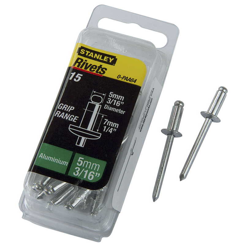 Stanley alu szegecs 3/16"X3/8", 15db/cs (PAA66T1)