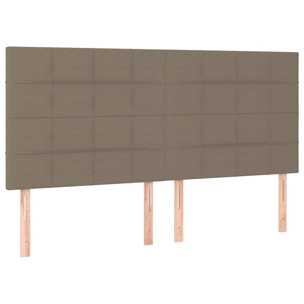 4 db tópszínű szövet fejtámla 100x5x78/88 cm (3116358)