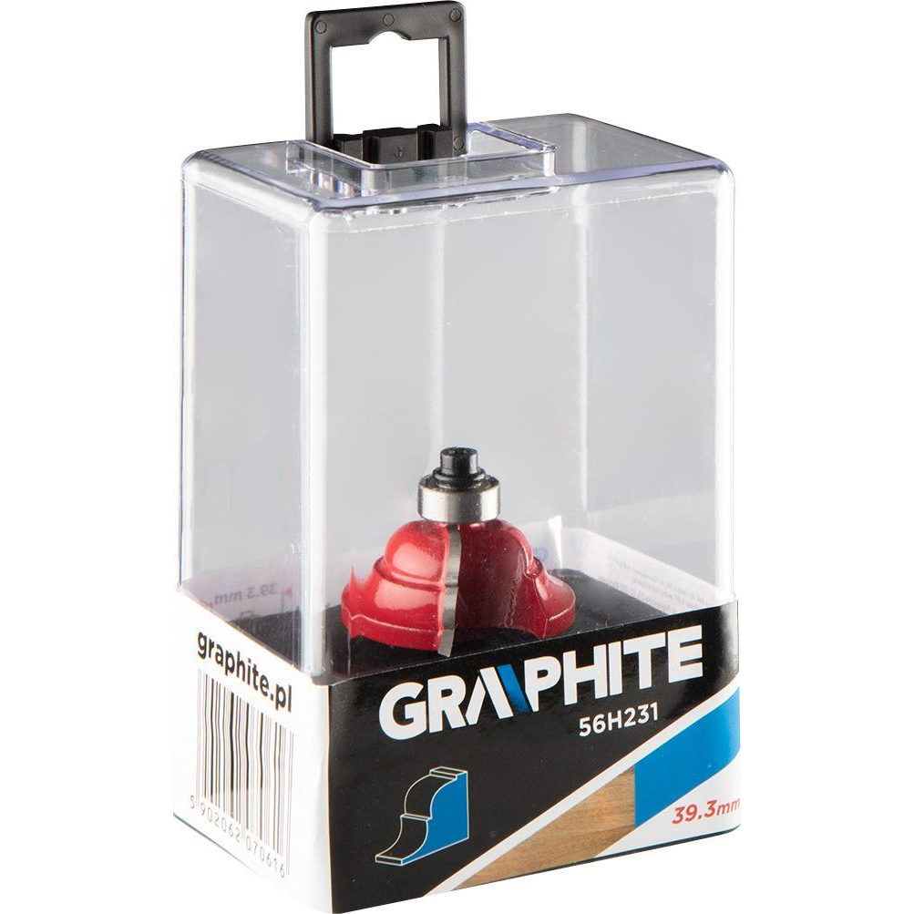 Graphite Formázóvágó Csapágyazott, Dekoratív, HM, 39,3x15,9 mm, Szár 8 mm (56H231)