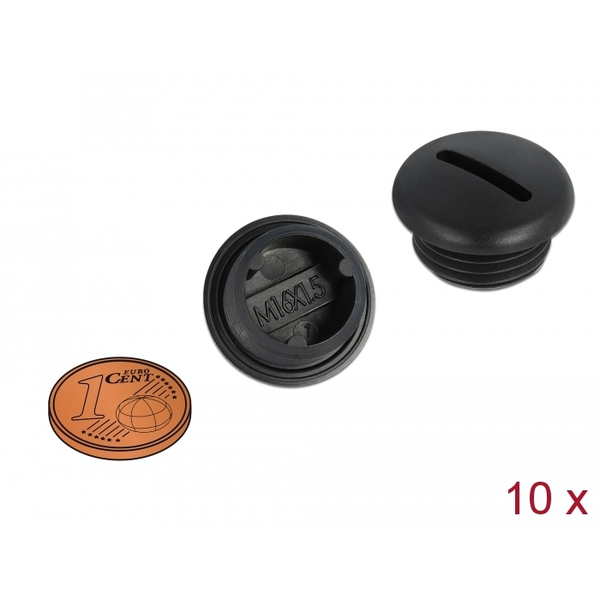 Verschlussstopfen M16 x 1,5 schwarz 10 Stück