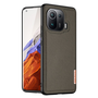 Xiaomi Mi 11 Pro, пластмасов заден капак + силиконова рамка, светлоотразителен заден капак от плат, решетка, Dux Ducis Fino, зелен (105629)