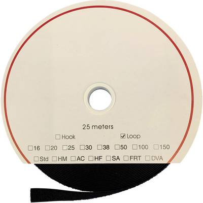 Öntapadó tépőzár szalag, 25 m x 30 mm, fekete, Fastech LOOP HM PS-A69 30MM (T0203099990325)