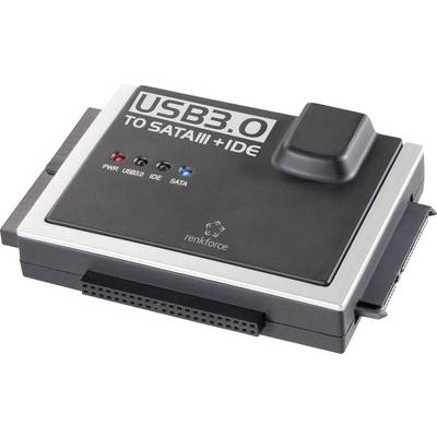 Átalakító USB 3.0-ról IDE+SATA-ra, Renkforce (RF-3833988)