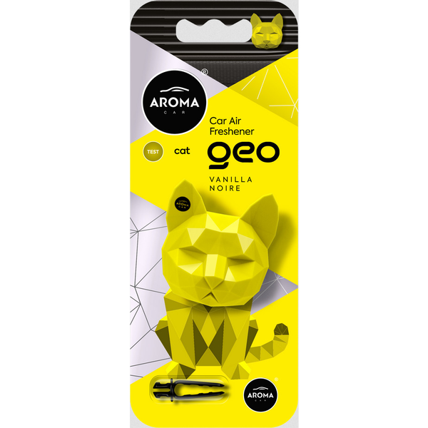 Aroma Car , Illatosító, Geo Cat Polimer Vanília Noire (5412152)