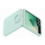Samsung Flip 6 Szilikon tok gyűrűvel, Világos Zöld
