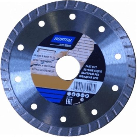  Norton Clipper tarcza diamentowa 115x22,2mm ciągła turbo do cegieł (70184601278)