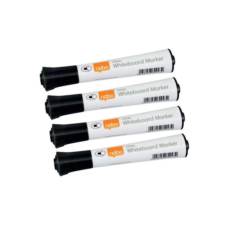 Nobo Glide 2mm Táblamarker készlet - Fekete (10 db / csomag) (1915264)