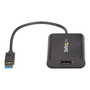 StarTech.com USB32DPES2 USB графичен адаптер 3840 x 2160 пиксела Черен
