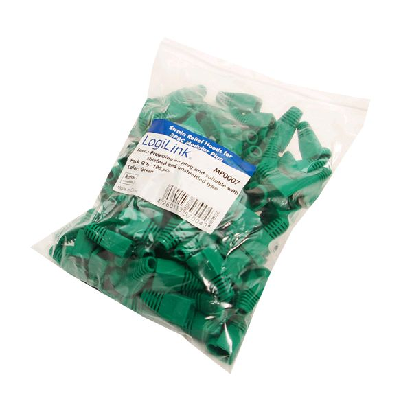 Pullover RJ45 100 stuks Groen LogiLink