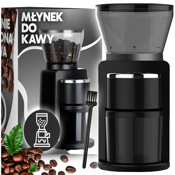 Młynek do kawy Retoo Młynek elektryczny Maszynka do mielenia ER1021 180 W czarny