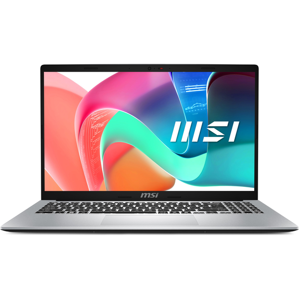 MSI Modern 15 F13MG-017NL Intel® Core™ i7 i7-1355U Laptop 39,6 cm (15.6") Full HD 16 GB DDR4-SDRAM 512 GB SSD Wi-Fi 6E (802.11ax) Windows 11 Home Ezüst