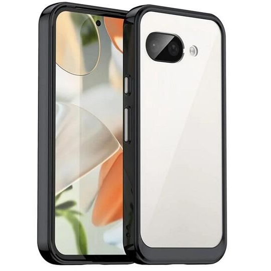 Google Pixel 9a, Ochranný kryt z plastu a zadnej strany + silikónový rámik